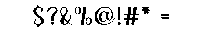 September Handmade Font OTHER CHARS