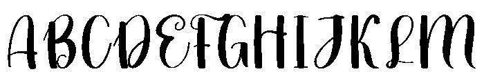 September Handmade Font UPPERCASE