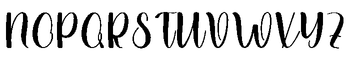September Handmade Font UPPERCASE