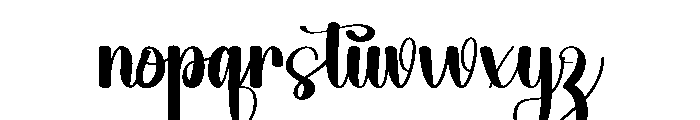 September Handmade Font LOWERCASE