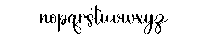 September Victorian Font LOWERCASE