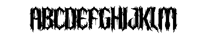 Sepulture Font UPPERCASE