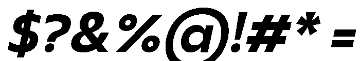 Seragil Bold Italic Font OTHER CHARS