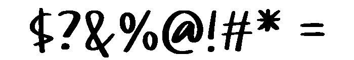Serahkuai Regular Font OTHER CHARS