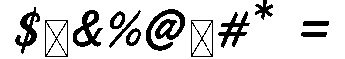 Seranity Nitara Font OTHER CHARS