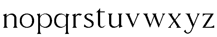 Seraphile Regular Font LOWERCASE