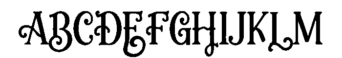 Seraphine Curl Font UPPERCASE