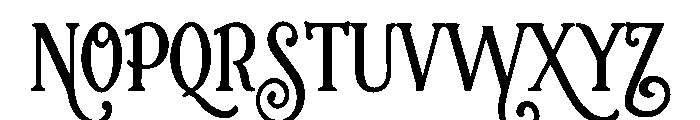 Seraphine Curl Font UPPERCASE