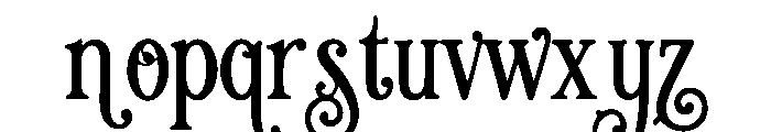 Seraphine Curl Font LOWERCASE