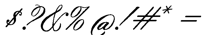 SeratoneVintageScript Font OTHER CHARS