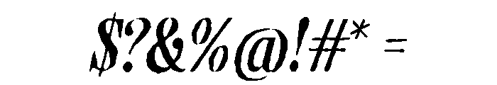 SeratoneVintageSerif-Italic Font OTHER CHARS
