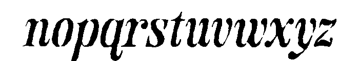 SeratoneVintageSerif-Italic Font LOWERCASE