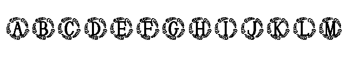 Seravine Monogram Font UPPERCASE