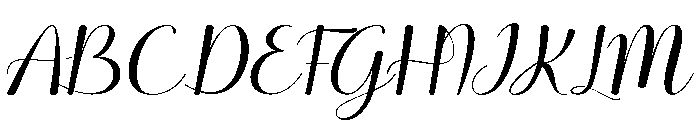 Serena Lewis Regular Font UPPERCASE