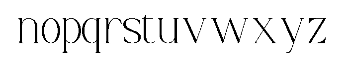 Serena Loren Font LOWERCASE