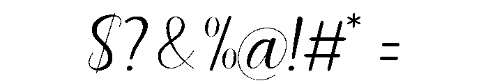 SerenaLewis-Regular Font OTHER CHARS