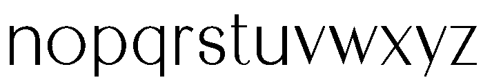 Serenata Font LOWERCASE