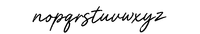 Serene Notes Regular Font LOWERCASE