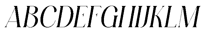 Serenity Bloom Italic Font UPPERCASE