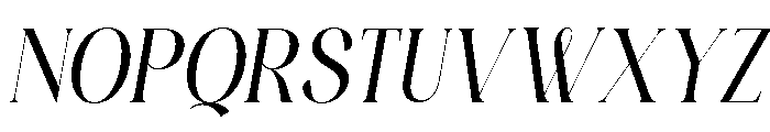 Serenity Bloom Italic Font UPPERCASE