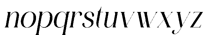 Serenity Bloom Italic Font LOWERCASE