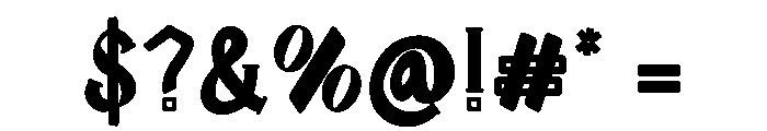 Serif tricks Font OTHER CHARS
