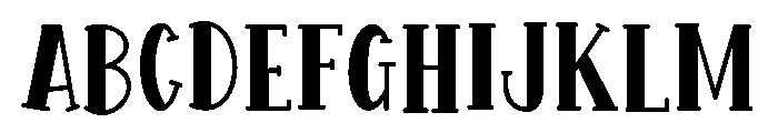 Serif tricks Font UPPERCASE