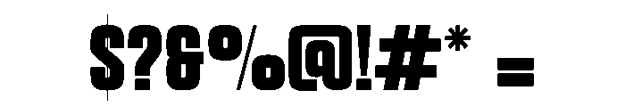 Serios Regular Font OTHER CHARS