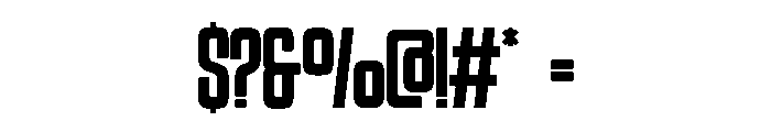Serious Regular Font OTHER CHARS