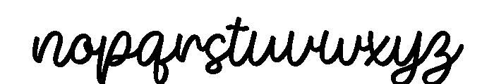 Seriously Baby Font LOWERCASE