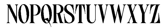 Seroze Regular Font UPPERCASE