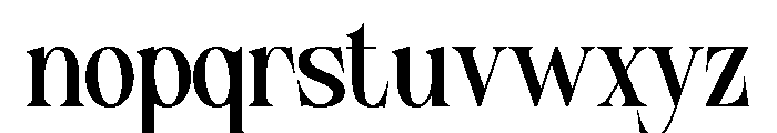Seroze Regular Font LOWERCASE