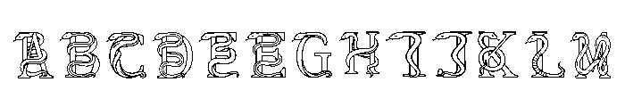 Serpentine Monogram Regular Font UPPERCASE