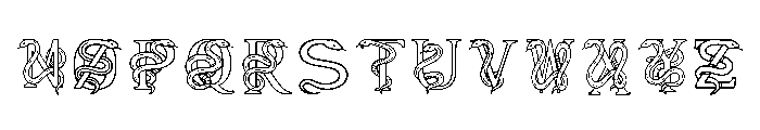 Serpentine Monogram Regular Font UPPERCASE