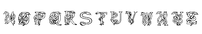 Serpentine Monogram Regular Font LOWERCASE