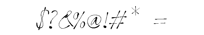 Sersy Regular Font OTHER CHARS
