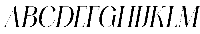 Sesbania Italic Font UPPERCASE