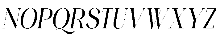 Sesbania Italic Font UPPERCASE