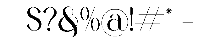 Sesbania Regular Font OTHER CHARS