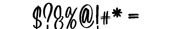 Sessy Gallery Font OTHER CHARS