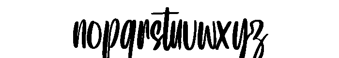 Sessy Gallery Font LOWERCASE