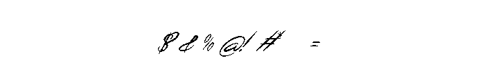 Setiany Font OTHER CHARS