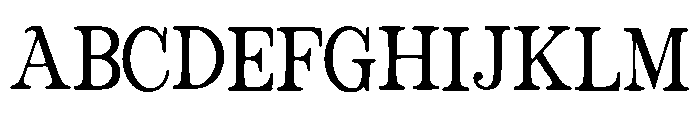 Seven Font UPPERCASE