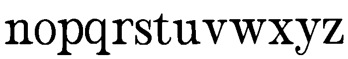 Seven Font LOWERCASE