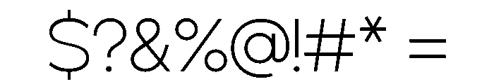 Severine Light Font OTHER CHARS