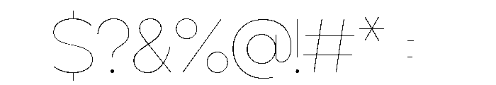 Severine Thin Font OTHER CHARS