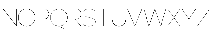 Severine Thin Font UPPERCASE