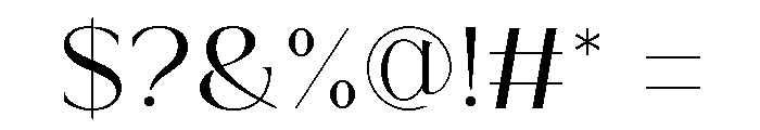 Sevone Font OTHER CHARS