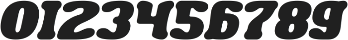 SEAFOOD Bold Italic otf (700) Font OTHER CHARS