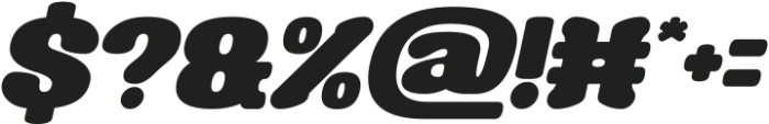 SEAFOOD Bold Italic otf (700) Font OTHER CHARS